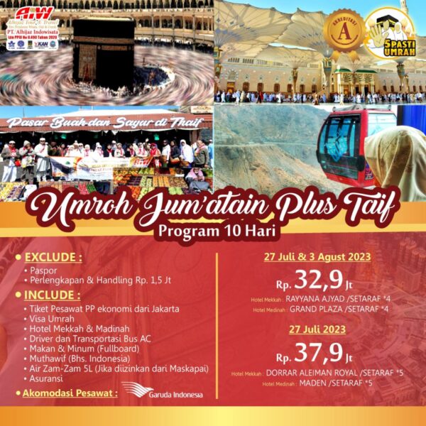Umroh Jumatain Plus Thaif