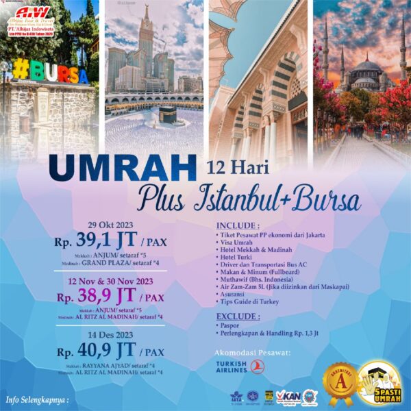 Umroh Istanbul Plus Bursa