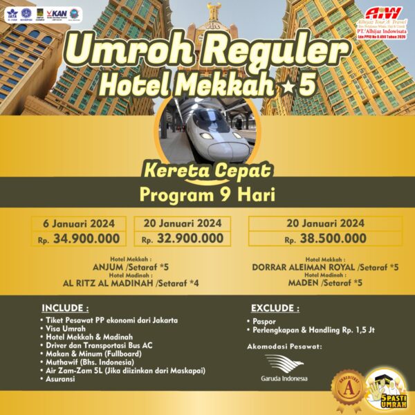 Umroh Kereta Cepat 2024