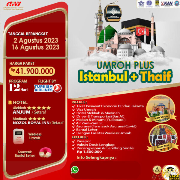 Umroh Plus Istanbul + Thaif